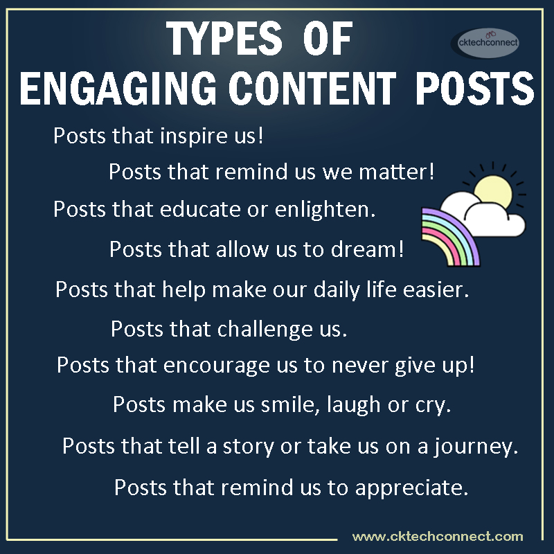 TYpes of Engaging Content Posts