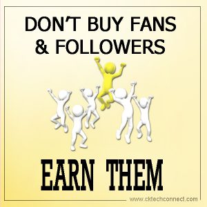 Don't Buy Followers Earn Them